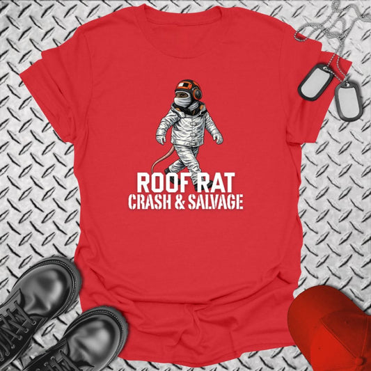 NavyHumor Everyday Tee Red / S Red Roof Rat - Crash & Salvage
