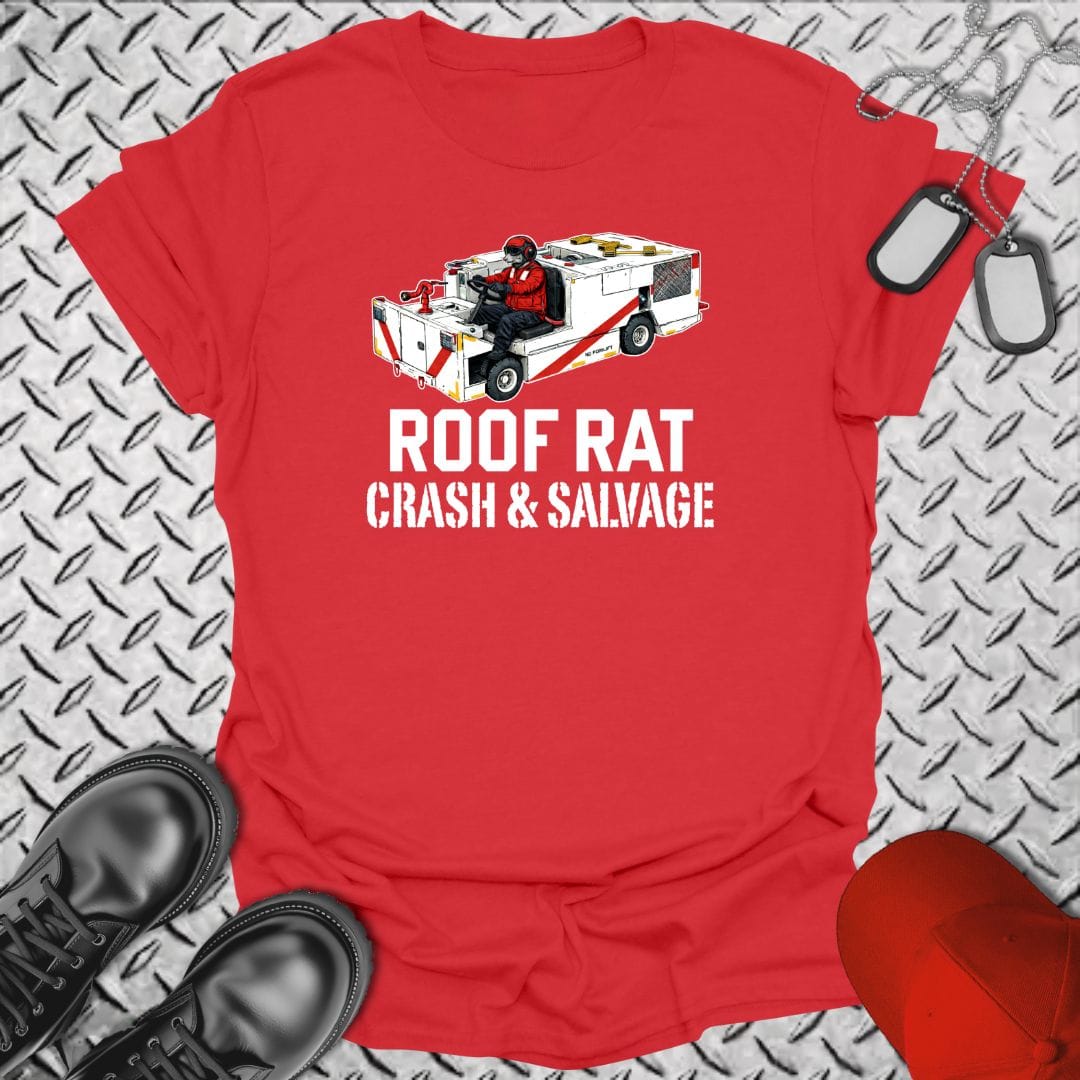 NavyHumor Everyday Tee Red / S Red Roof Rat - P25 Fire Truck