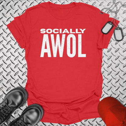 NavyHumor Everyday Tee Red / S Socially AWOL