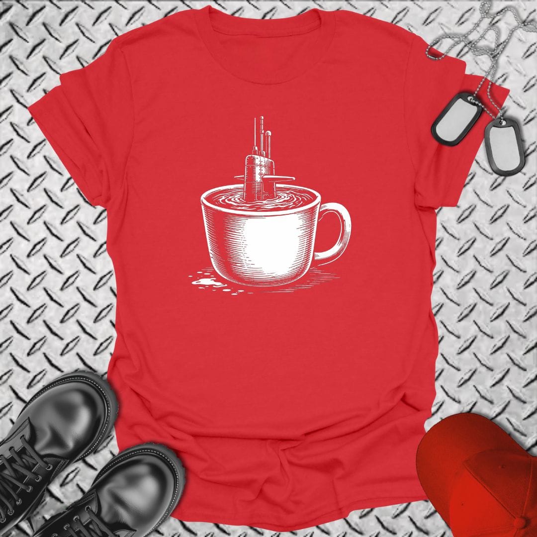 NavyHumor Everyday Tee Red / S Sub In A Cup