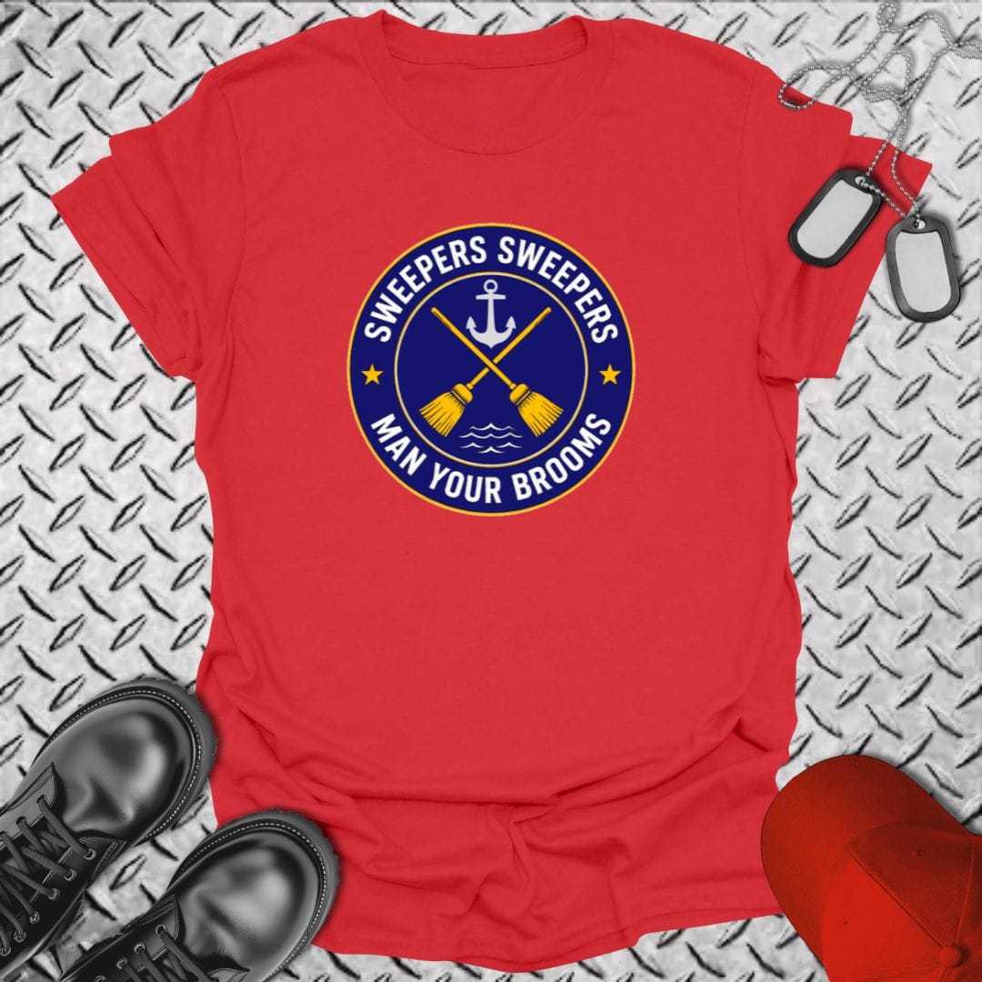 NavyHumor Everyday Tee Red / S Sweepers Sweepers