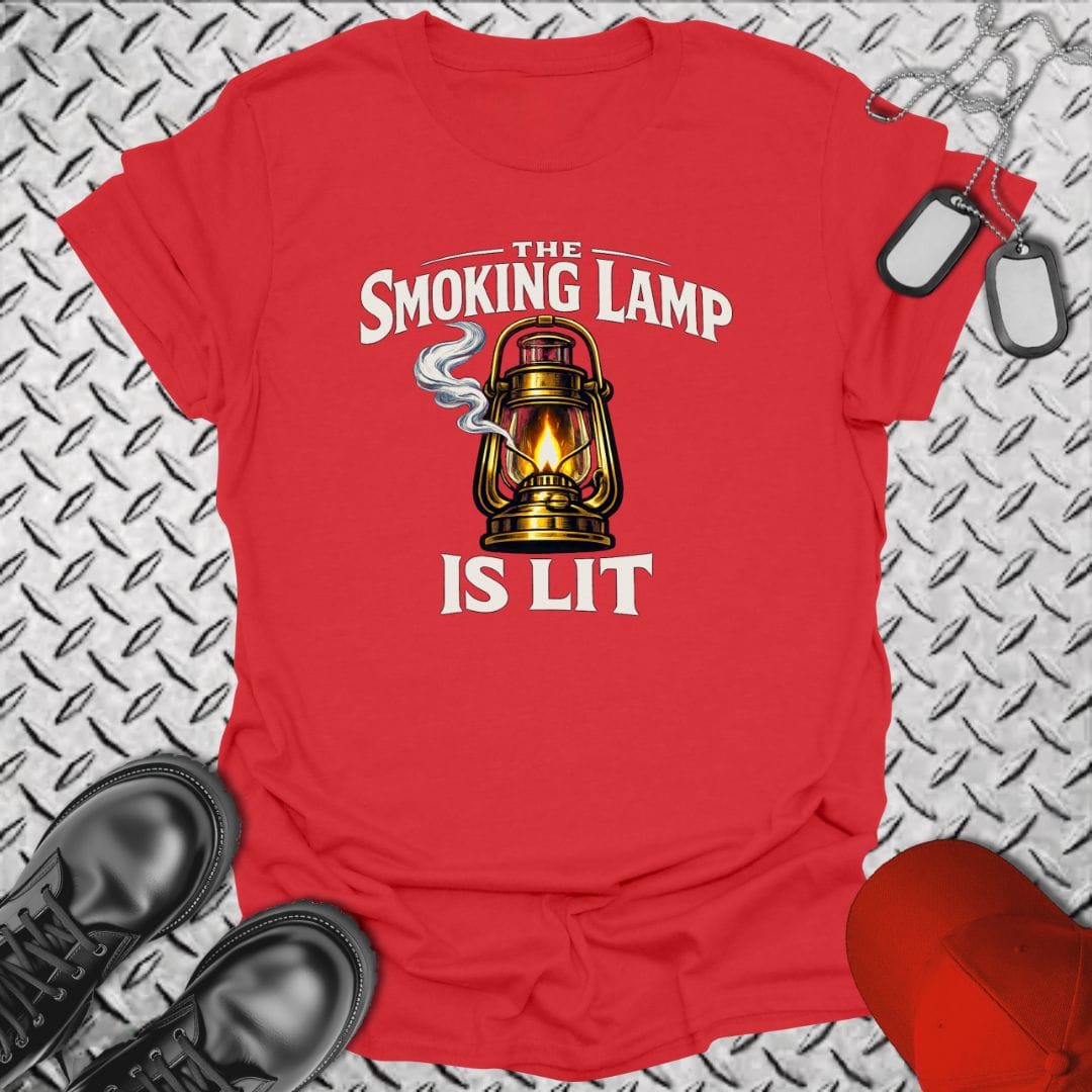 NavyHumor Everyday Tee Red / S The Smoking Lamp Is Lit