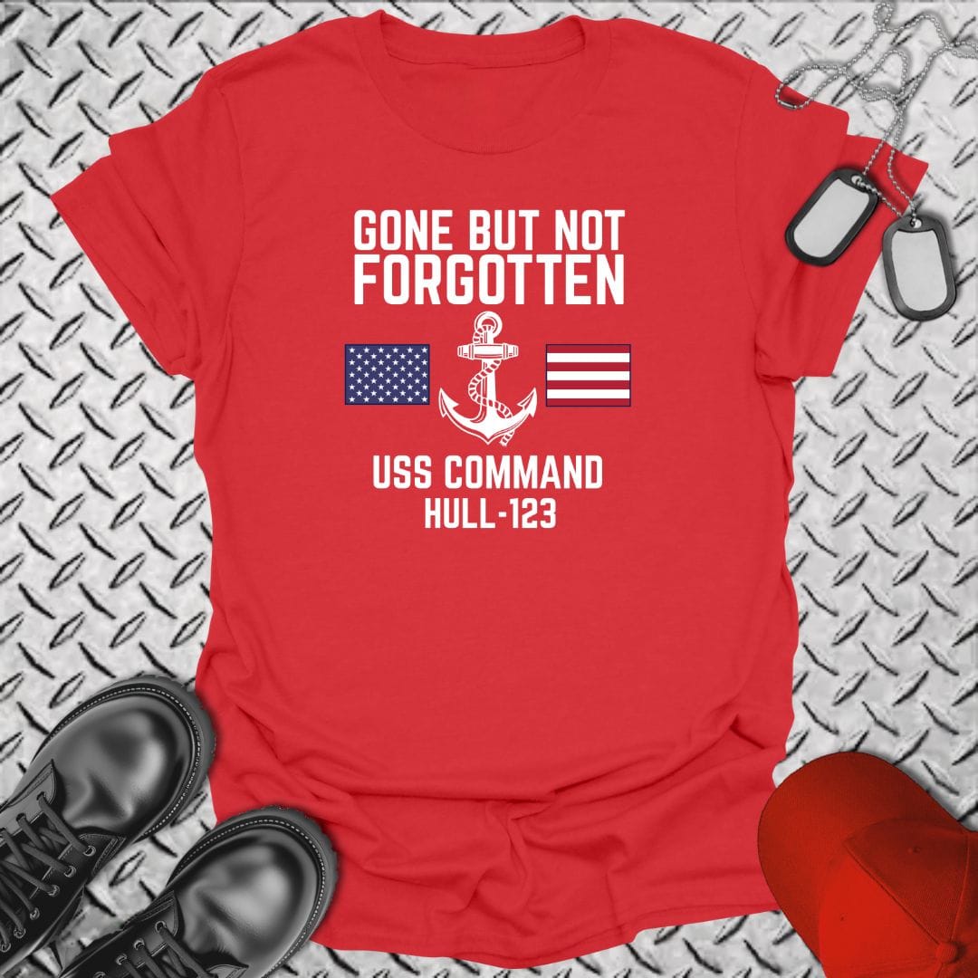 NavyHumor Everyday Tee Red / S "Your Command" Gone But Not Forgotten