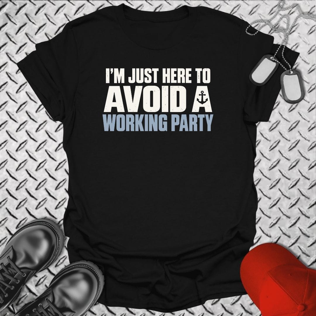NavyHumor Everyday Tee S / Black Avoid A Working Party