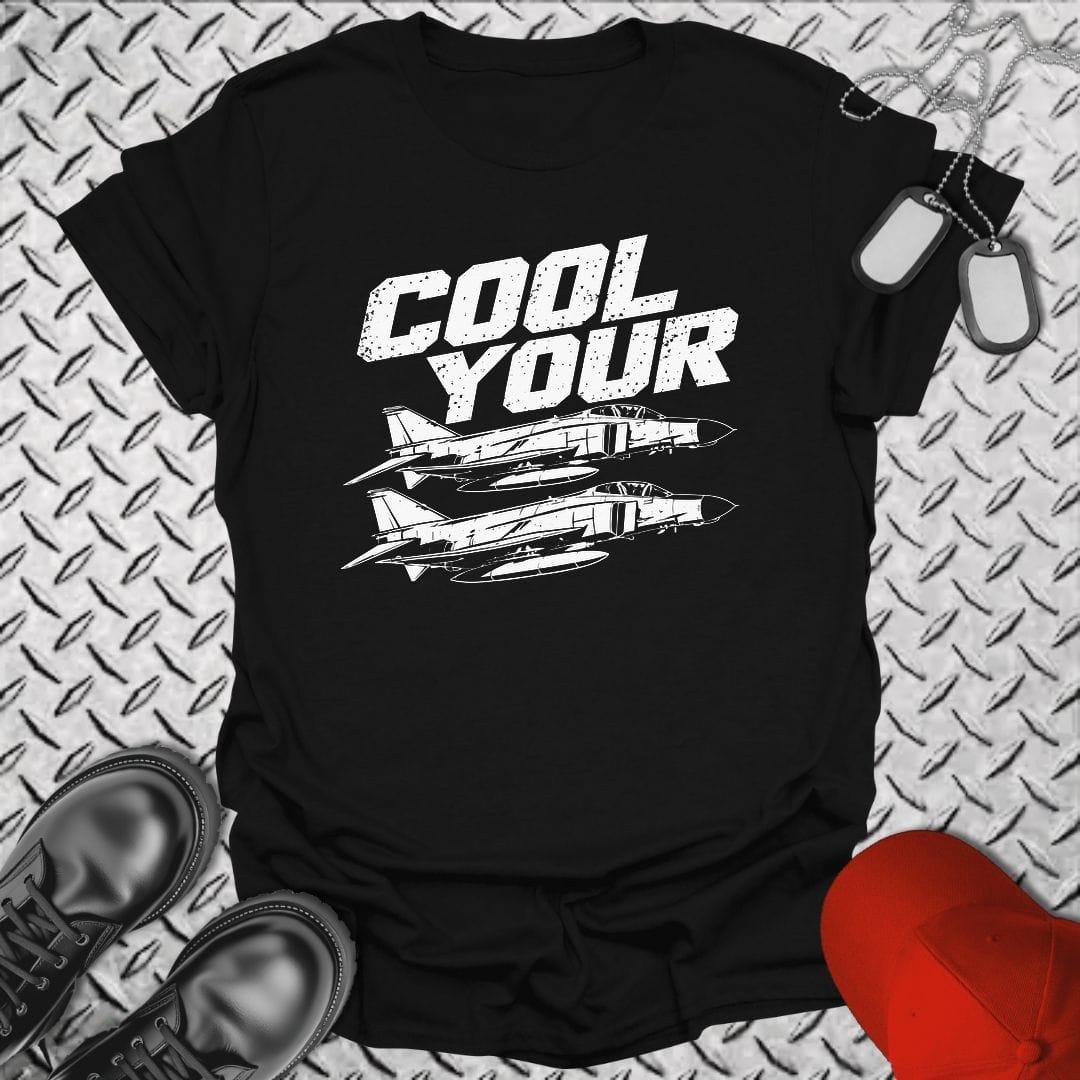 NavyHumor Everyday Tee S / Black Cool Your Jets