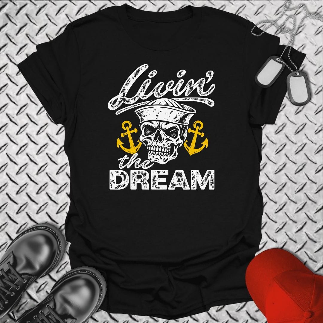 NavyHumor Everyday Tee S / Black Livin' The Dream