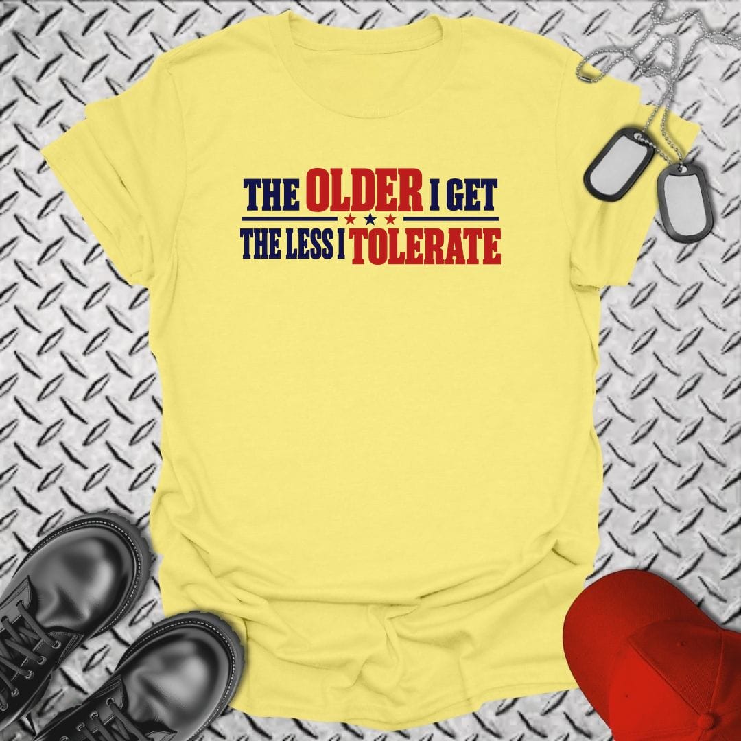 NavyHumor Everyday Tee S / Cornsilk The Less I Tolerate