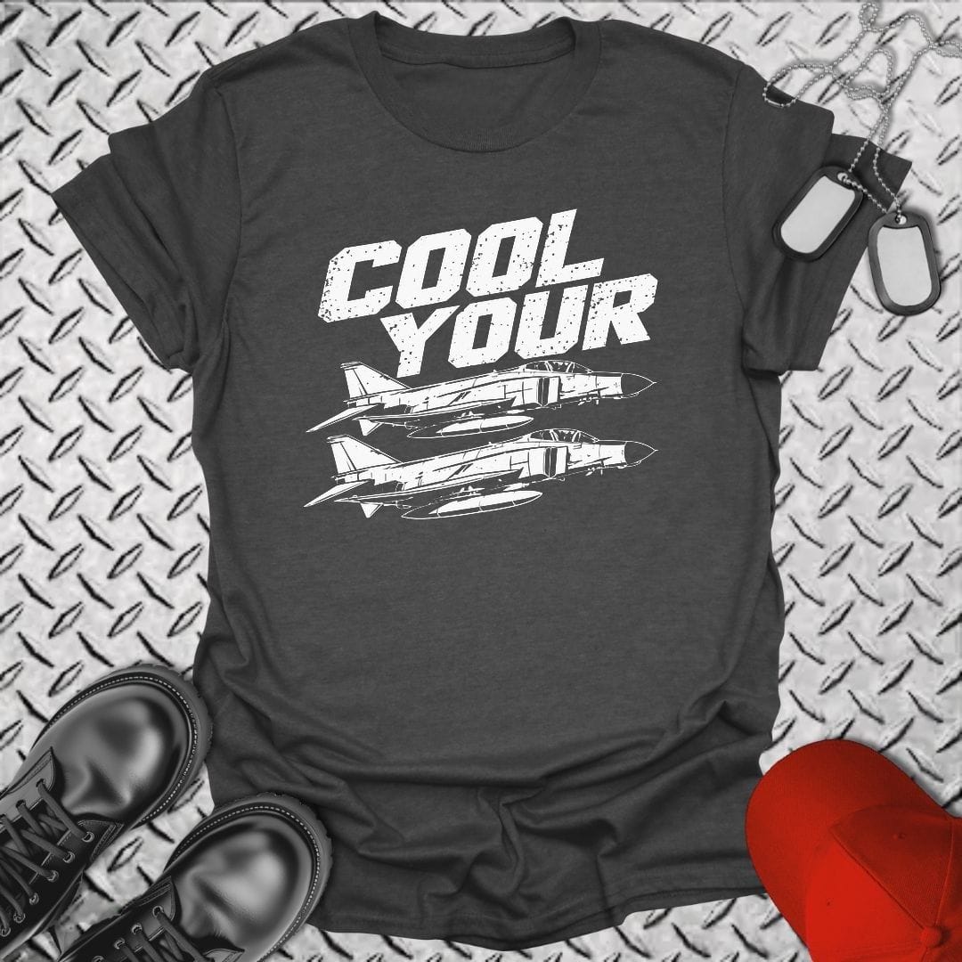 NavyHumor Everyday Tee S / Dark Heather Cool Your Jets