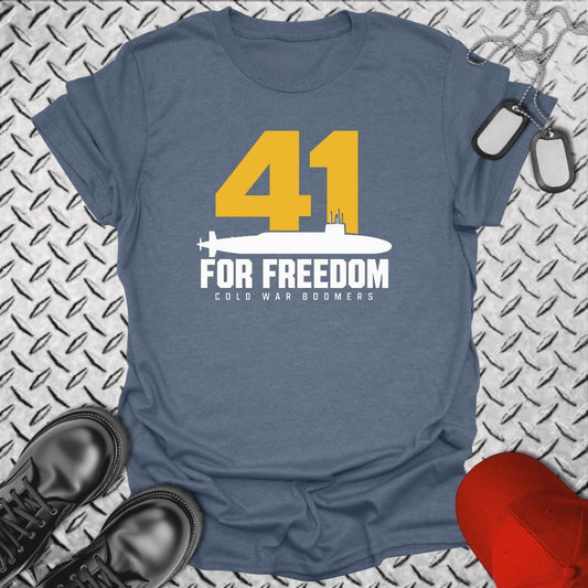 NavyHumor Everyday Tee S / Heather Indigo 41 For Freedom