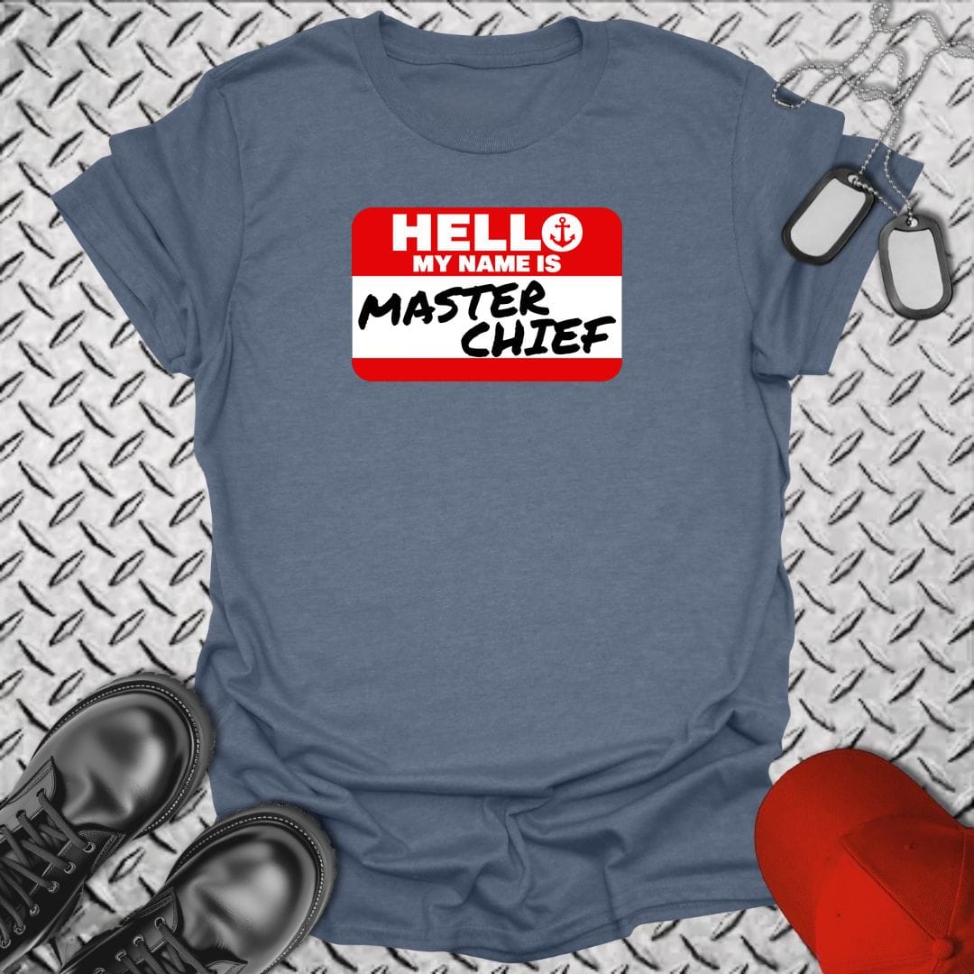 NavyHumor Everyday Tee S / Heather Indigo My Name Is Master Chief