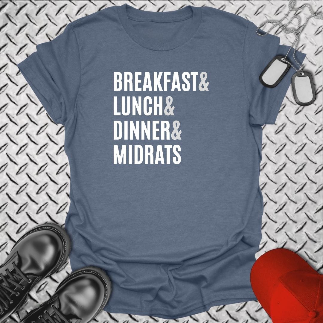 NavyHumor Everyday Tee S / Heather Indigo Navy Meals