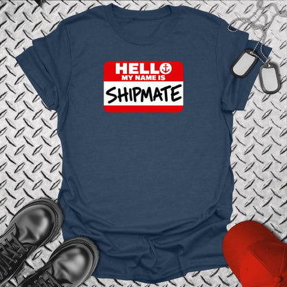 NavyHumor Everyday Tee S / Heather Navy My Name Is Shipmate