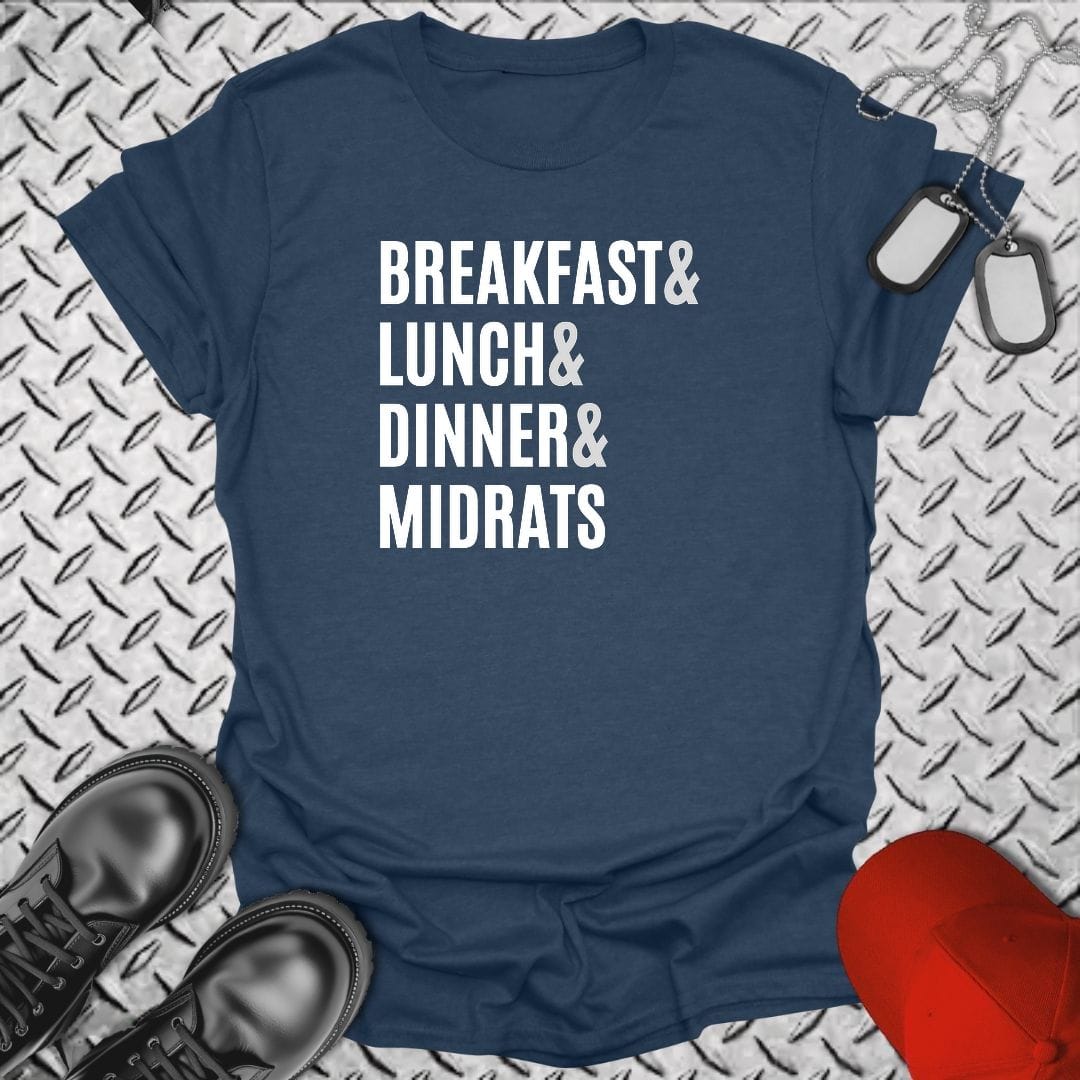 NavyHumor Everyday Tee S / Heather Navy Navy Meals