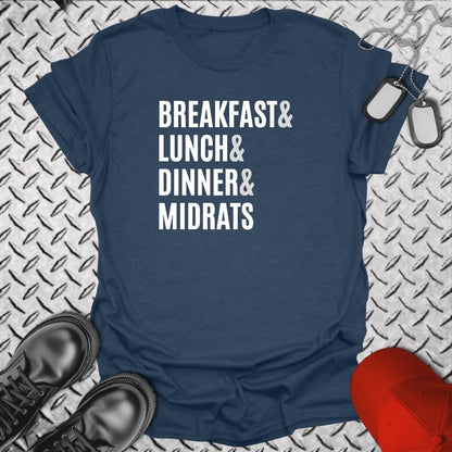 NavyHumor Everyday Tee S / Heather Navy Navy Meals