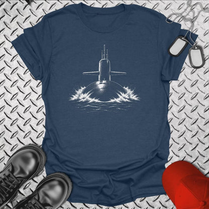 NavyHumor Everyday Tee S / Heather Navy Surface Running