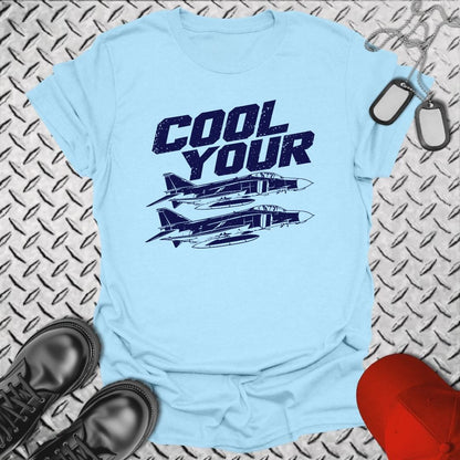 NavyHumor Everyday Tee S / Light Blue Cool Your Jets