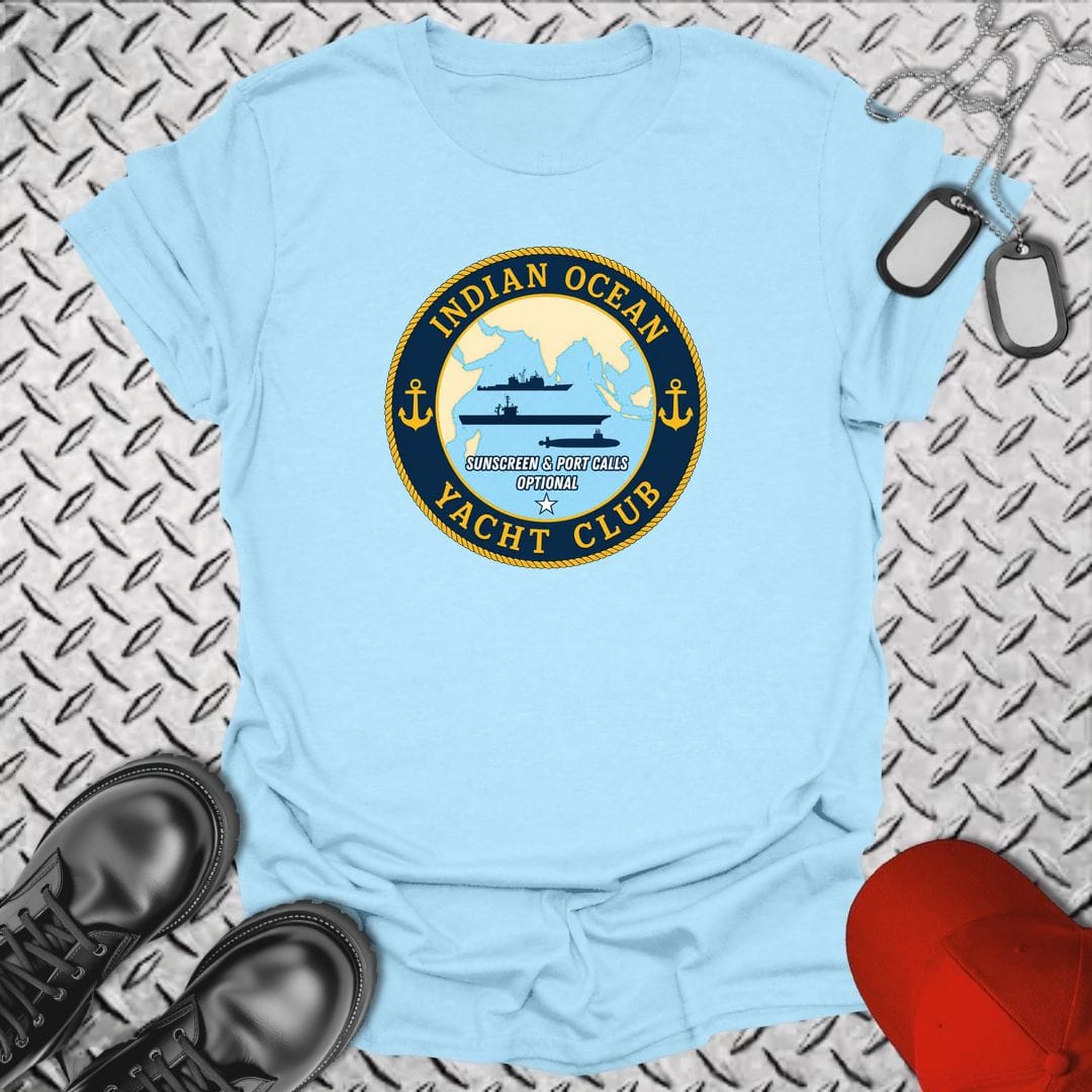 NavyHumor Everyday Tee S / Light Blue Indian Ocean Yacht Club