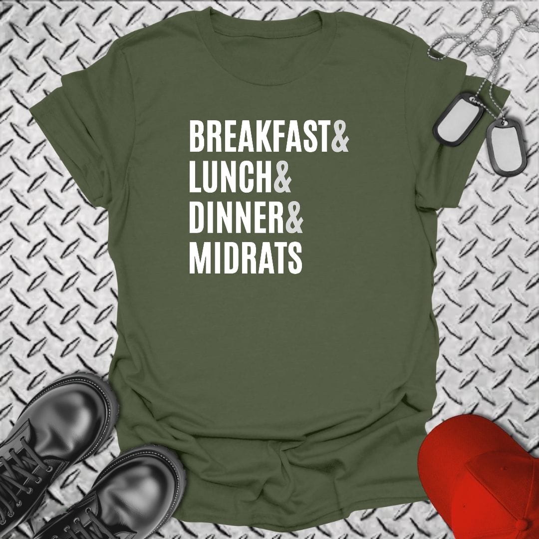 NavyHumor Everyday Tee S / Military Green Navy Meals