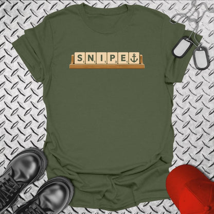 NavyHumor Everyday Tee S / Military Green Snipe Tiles