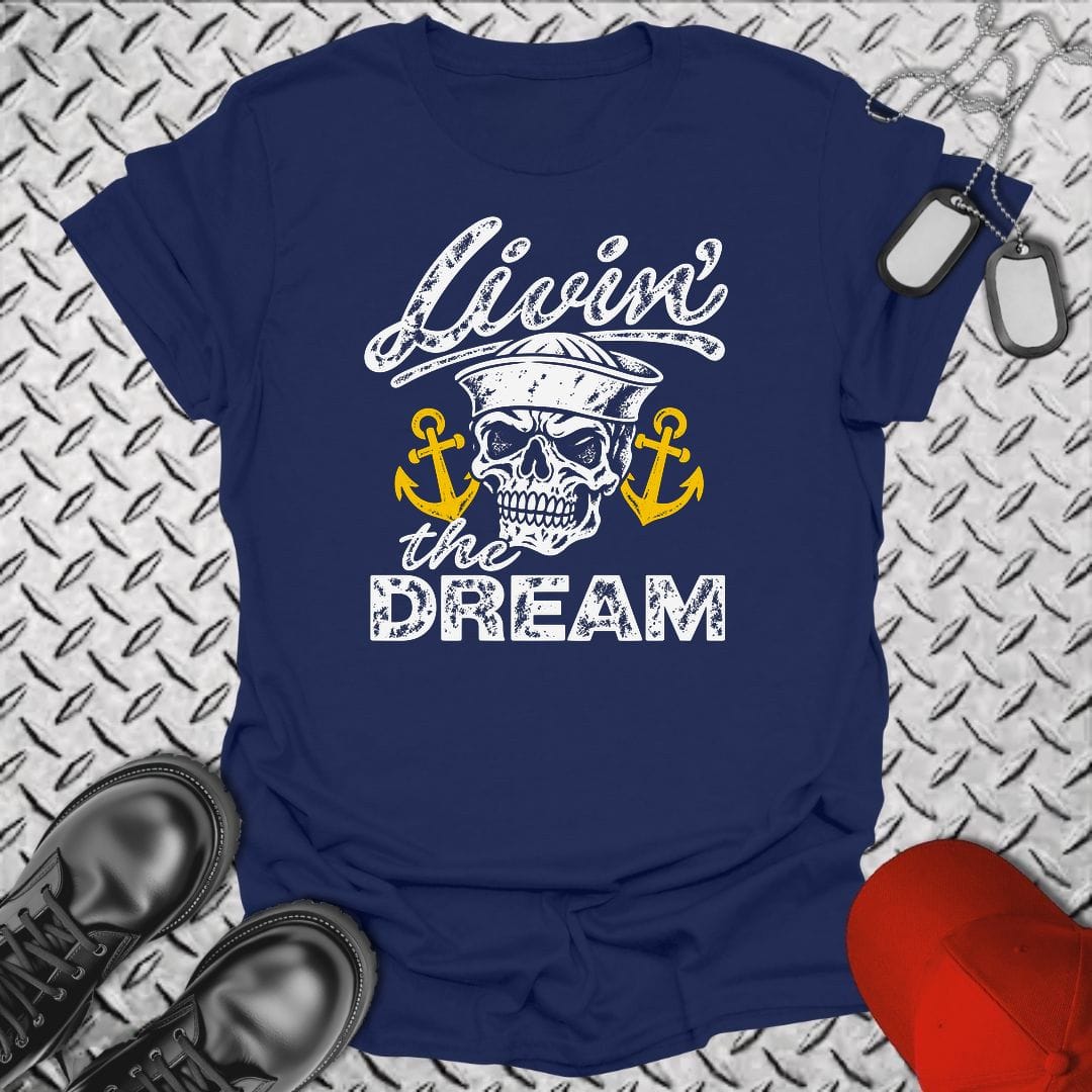 NavyHumor Everyday Tee S / Navy Livin' The Dream