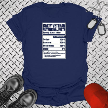 NavyHumor Everyday Tee S / Navy Salty Veteran Nutritional Facts