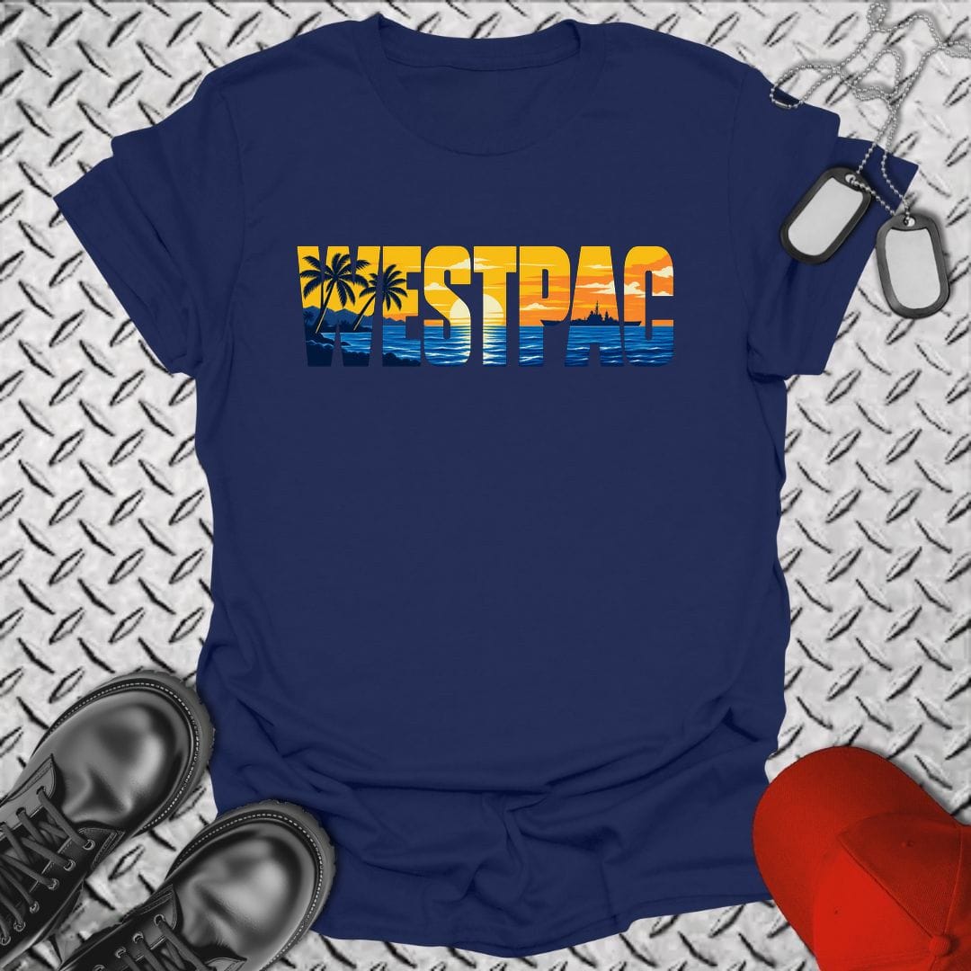 NavyHumor Everyday Tee S / Navy WESTPAC Sunset