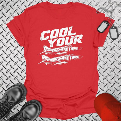 NavyHumor Everyday Tee S / Red Cool Your Jets