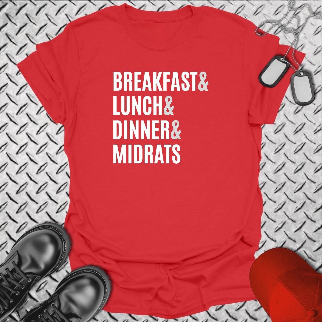 NavyHumor Everyday Tee S / Red Navy Meals