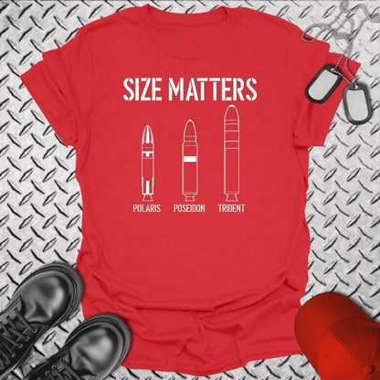 NavyHumor Everyday Tee S / Red Size Matters - Submarine