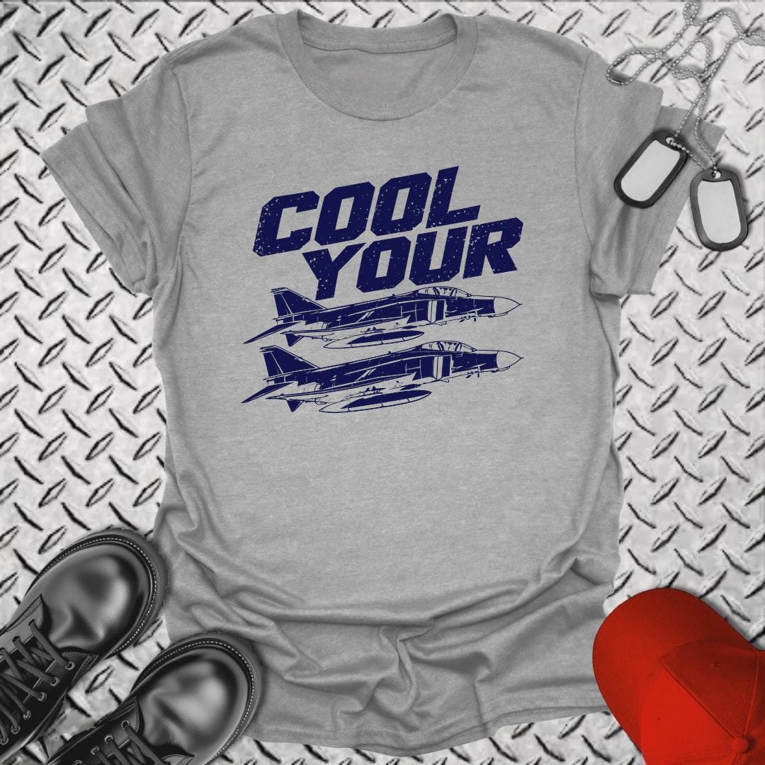 NavyHumor Everyday Tee S / Sport Grey Cool Your Jets