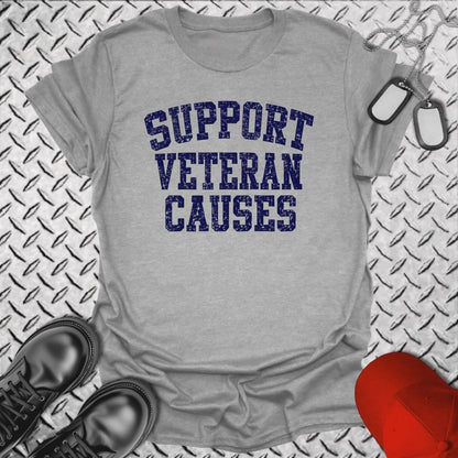 NavyHumor Everyday Tee S / Sport Grey Support Veteran Causes