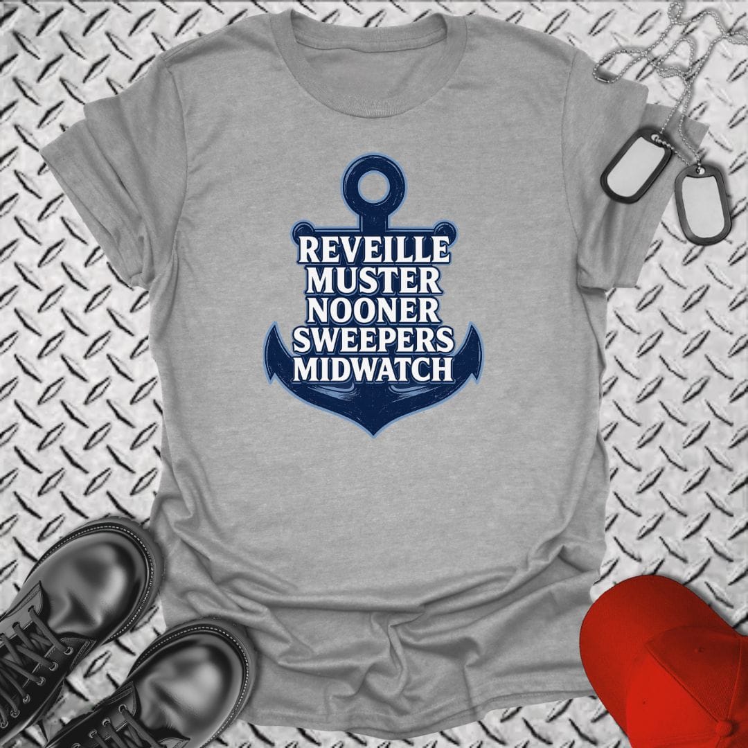 NavyHumor Everyday Tee Sport Grey / S A Sailor's Day