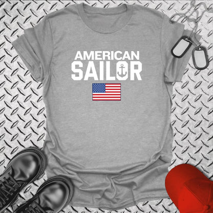NavyHumor Everyday Tee Sport Grey / S American Sailor