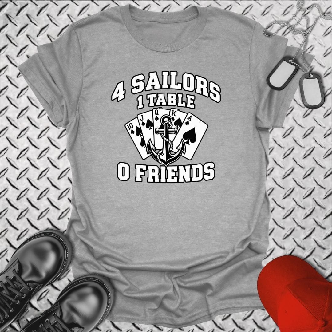 NavyHumor Everyday Tee Sport Grey / S Berthing Card Games