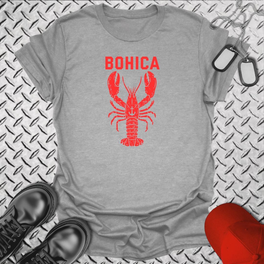 NavyHumor Everyday Tee Sport Grey / S BOHICA Lobster