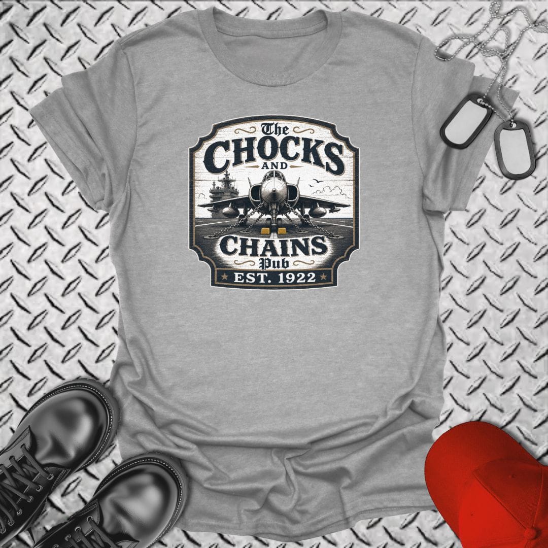 NavyHumor Everyday Tee Sport Grey / S Chocks and Chains Pub