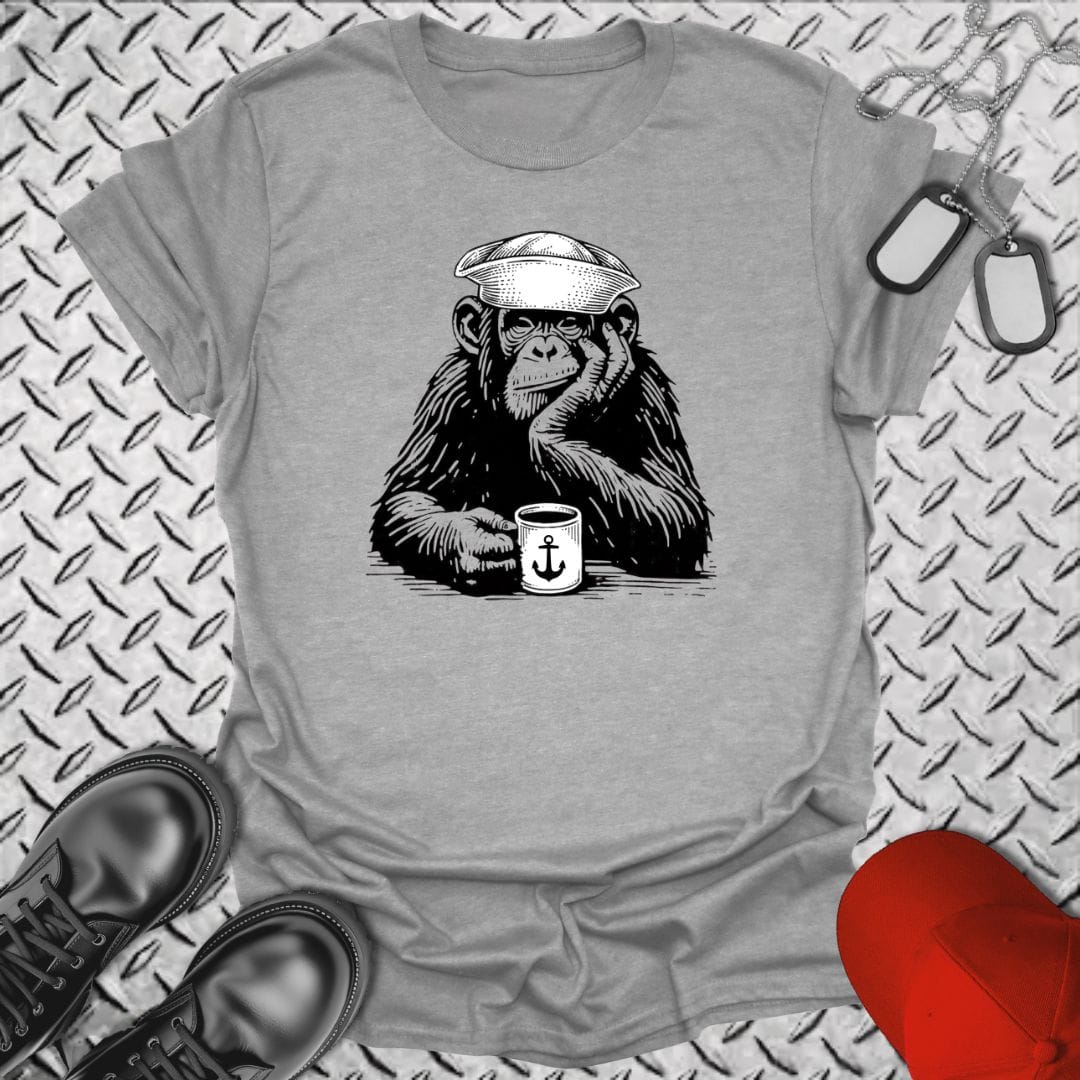 NavyHumor Everyday Tee Sport Grey / S Coffee Monkey