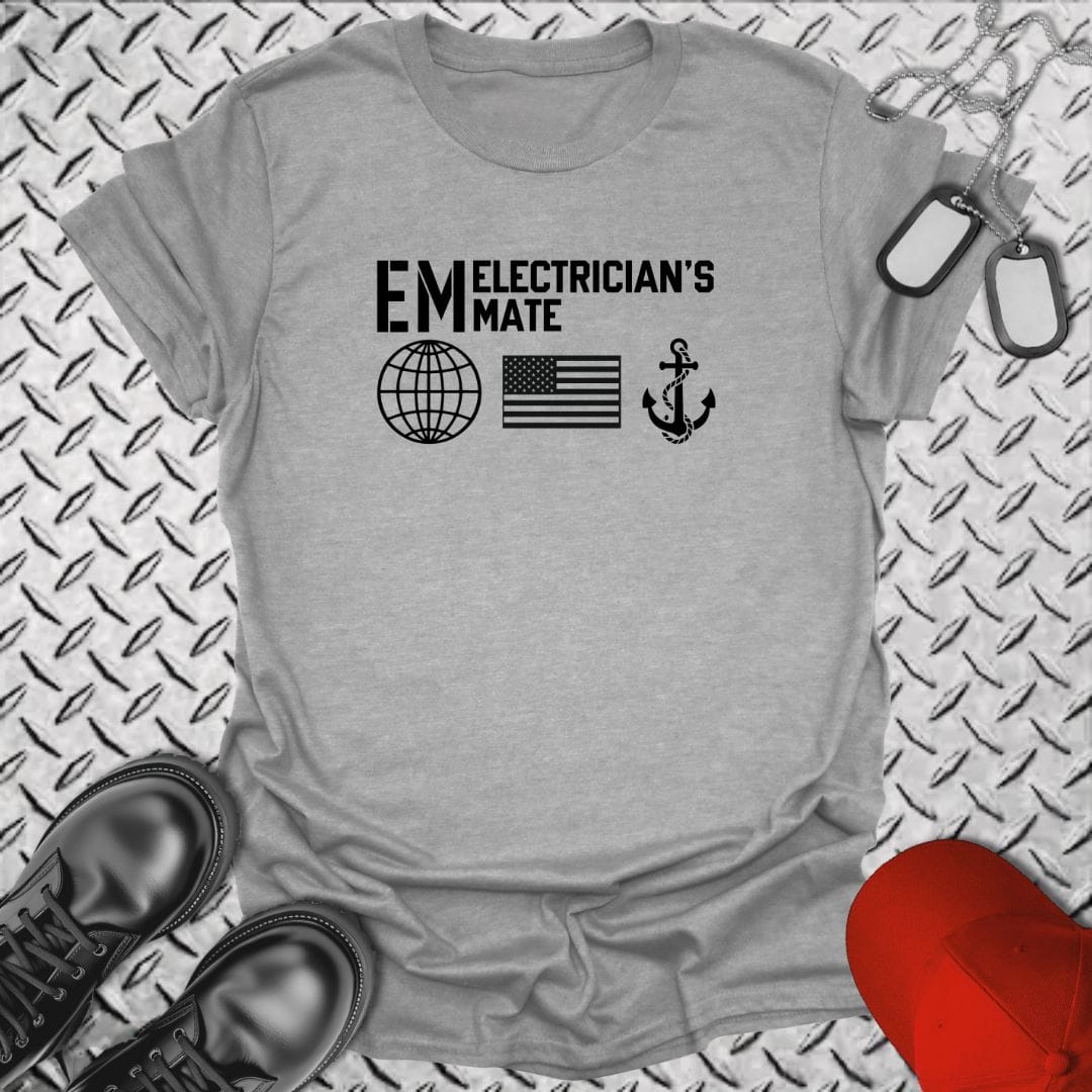 NavyHumor Everyday Tee Sport Grey / S EM - Flag & Anchor