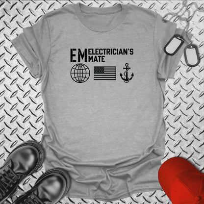 NavyHumor Everyday Tee Sport Grey / S EM - Flag & Anchor