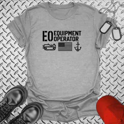 NavyHumor Everyday Tee Sport Grey / S EO - Flag & Anchor