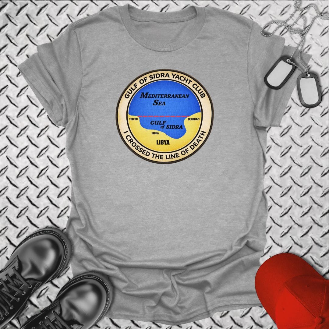 NavyHumor Everyday Tee Sport Grey / S Gulf of Sidra Yacht Club - Line of Death