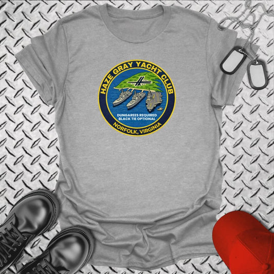 NavyHumor Everyday Tee Sport Grey / S Haze Gray Yacht Club - Norfolk