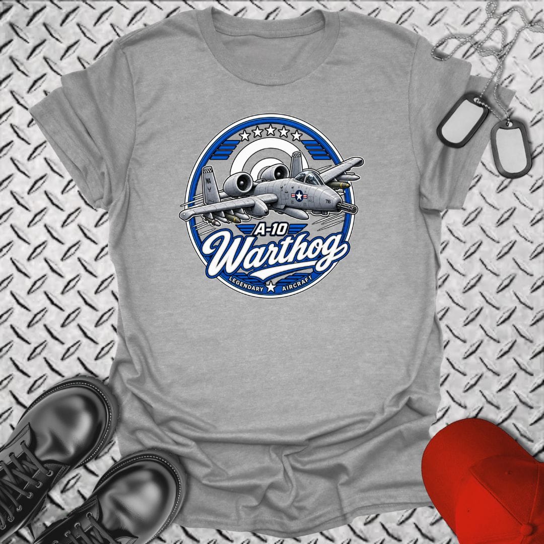 NavyHumor Everyday Tee Sport Grey / S Legendary Aircraft - A-10 Warthog