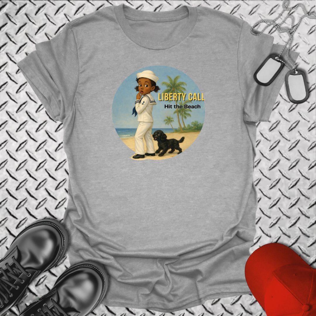 NavyHumor Everyday Tee Sport Grey / S Liberty Girl