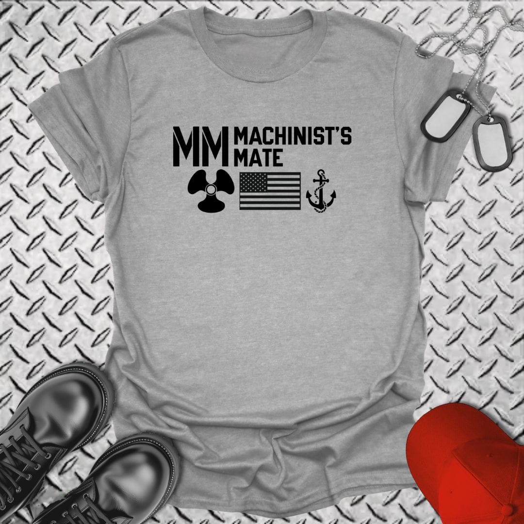 NavyHumor Everyday Tee Sport Grey / S MM - Flag & Anchor