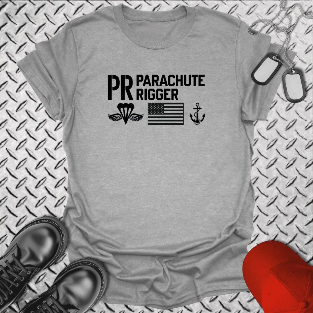 NavyHumor Everyday Tee Sport Grey / S PR - Flag & Anchor