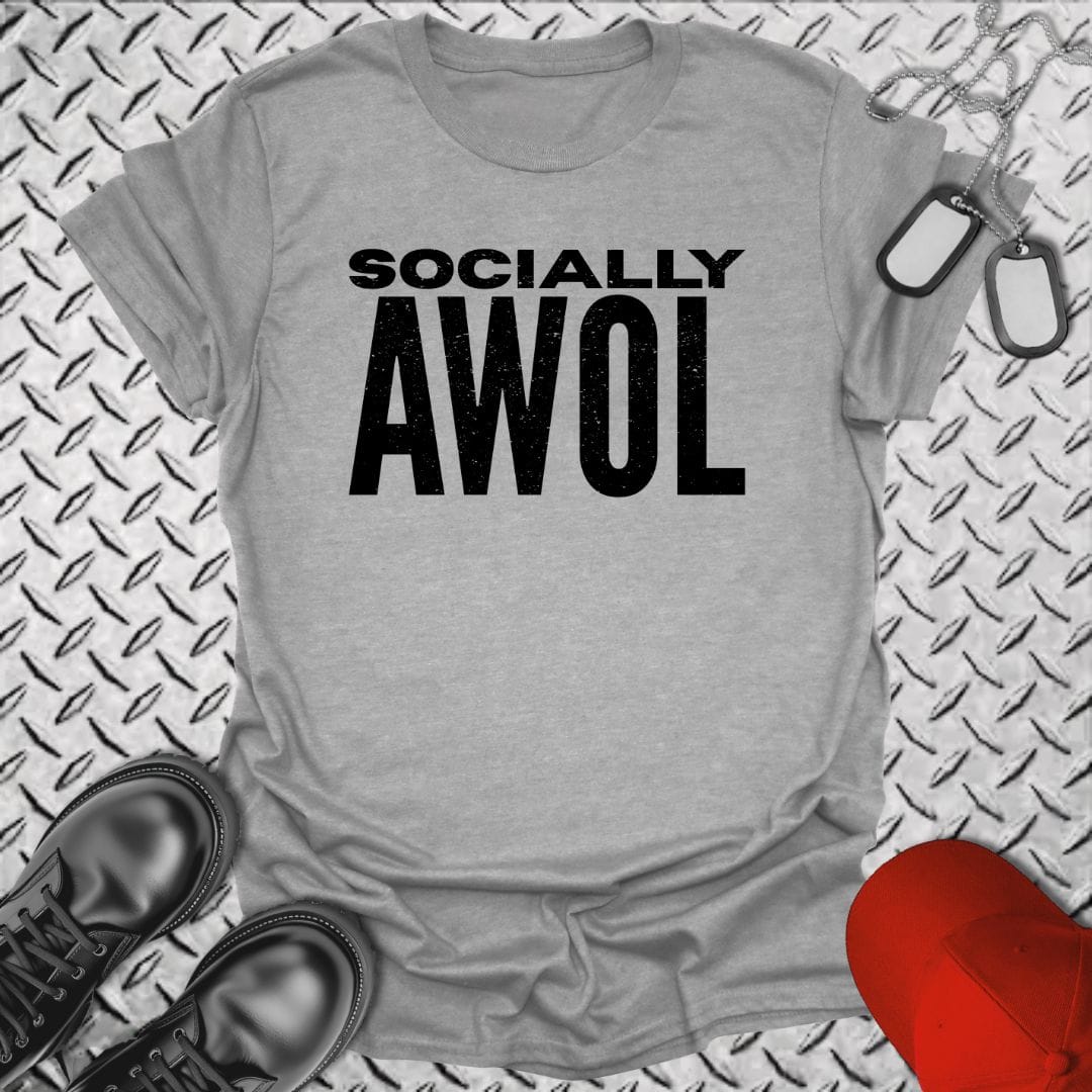 NavyHumor Everyday Tee Sport Grey / S Socially AWOL