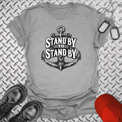 NavyHumor Everyday Tee Sport Grey / S Stand By To Stand By