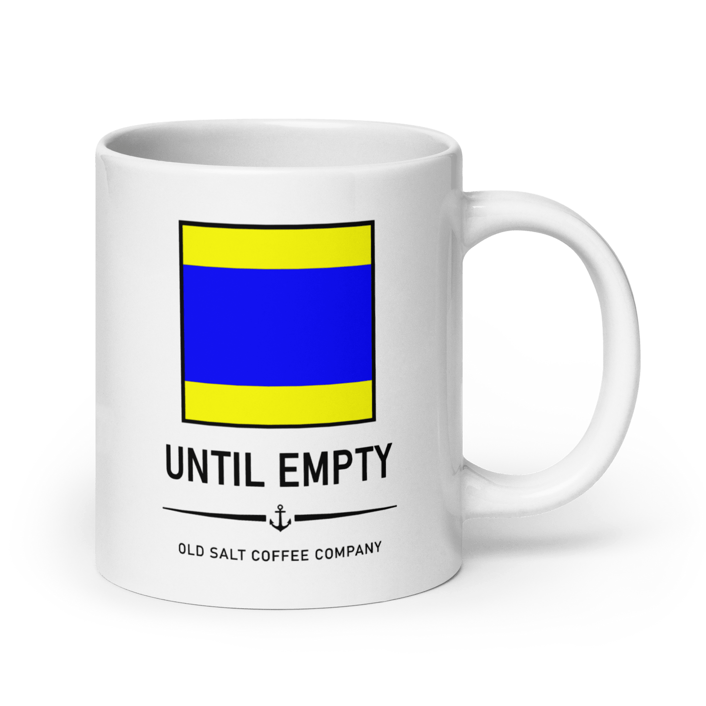 NavyHumor GEAR 20oz DELTA Signal Flag Mug – Remain Clear Until Empty