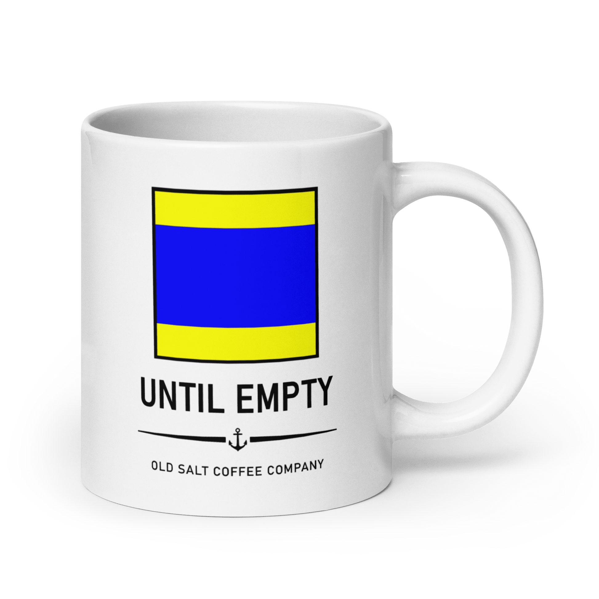 NavyHumor GEAR 20oz DELTA Signal Flag Mug – Remain Clear Until Empty